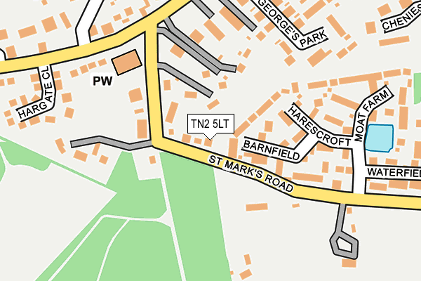 TN2 5LT map - OS OpenMap – Local (Ordnance Survey) TN2 5LT map - OS OpenMap – Local (Ordnance Survey)