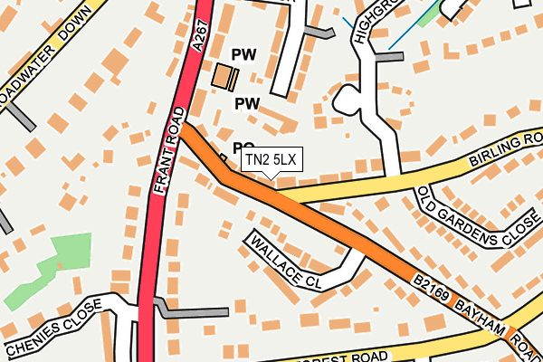 TN2 5LX map - OS OpenMap – Local (Ordnance Survey) TN2 5LX map - OS OpenMap – Local (Ordnance Survey)