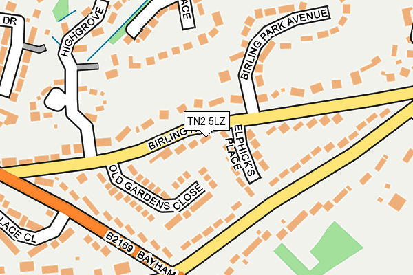 TN2 5LZ map - OS OpenMap – Local (Ordnance Survey) TN2 5LZ map - OS OpenMap – Local (Ordnance Survey)