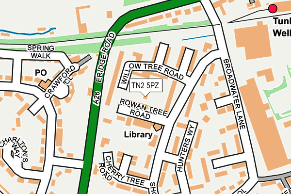 TN2 5PZ map - OS OpenMap – Local (Ordnance Survey) TN2 5PZ map - OS OpenMap – Local (Ordnance Survey)