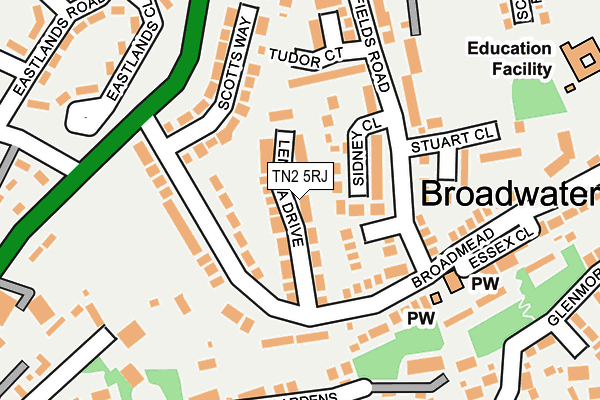 TN2 5RJ map - OS OpenMap – Local (Ordnance Survey) TN2 5RJ map - OS OpenMap – Local (Ordnance Survey)