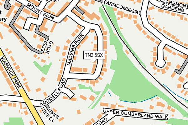 TN2 5SX map - OS OpenMap – Local (Ordnance Survey) TN2 5SX map - OS OpenMap – Local (Ordnance Survey)
