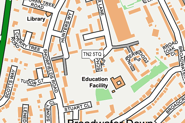 TN2 5TQ map - OS OpenMap – Local (Ordnance Survey) TN2 5TQ map - OS OpenMap – Local (Ordnance Survey)