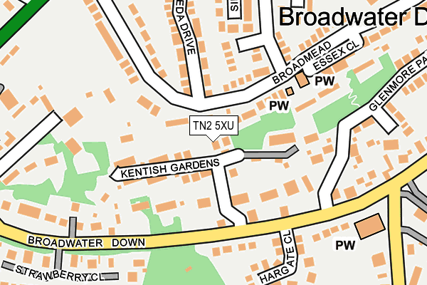 TN2 5XU map - OS OpenMap – Local (Ordnance Survey) TN2 5XU map - OS OpenMap – Local (Ordnance Survey)