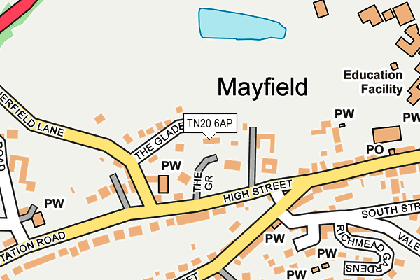 TN20 6AP map - OS OpenMap – Local (Ordnance Survey) TN20 6AP map - OS OpenMap – Local (Ordnance Survey)