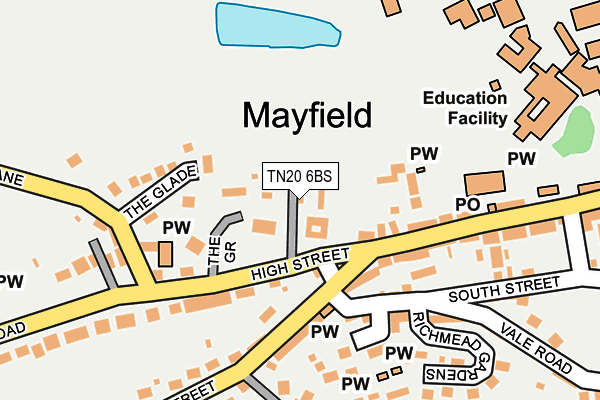 TN20 6BS map - OS OpenMap – Local (Ordnance Survey) TN20 6BS map - OS OpenMap – Local (Ordnance Survey)