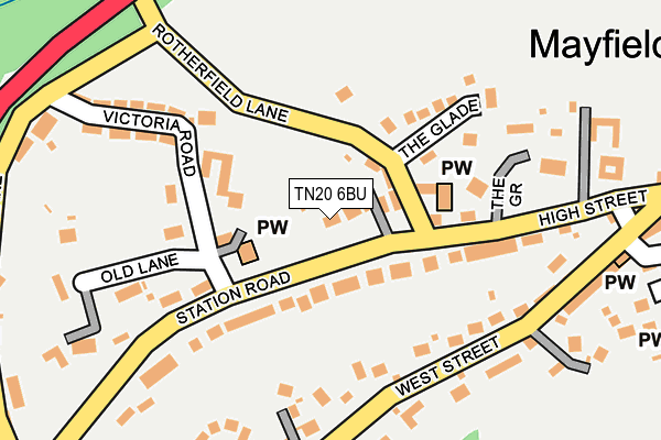 TN20 6BU map - OS OpenMap – Local (Ordnance Survey) TN20 6BU map - OS OpenMap – Local (Ordnance Survey)