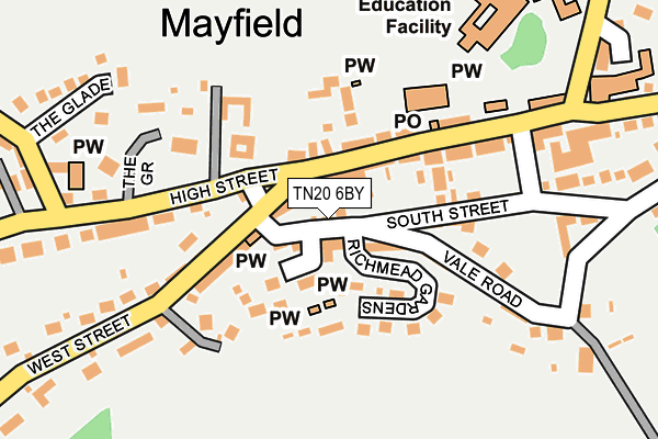 TN20 6BY map - OS OpenMap – Local (Ordnance Survey) TN20 6BY map - OS OpenMap – Local (Ordnance Survey)