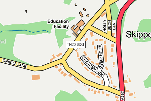 TN20 6DG map - OS OpenMap – Local (Ordnance Survey) TN20 6DG map - OS OpenMap – Local (Ordnance Survey)