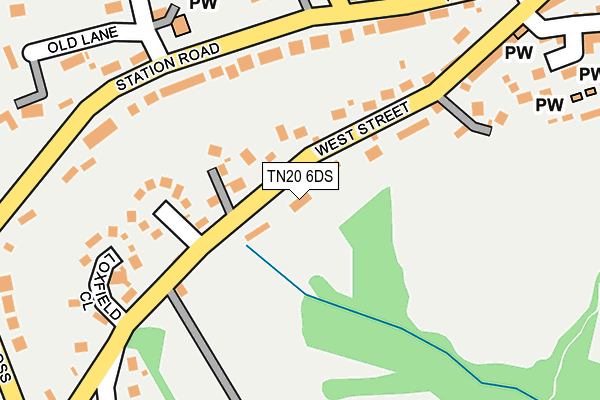 TN20 6DS map - OS OpenMap – Local (Ordnance Survey) TN20 6DS map - OS OpenMap – Local (Ordnance Survey)