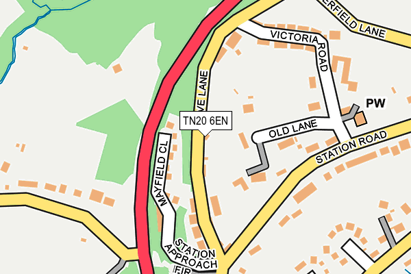 TN20 6EN map - OS OpenMap – Local (Ordnance Survey) TN20 6EN map - OS OpenMap – Local (Ordnance Survey)