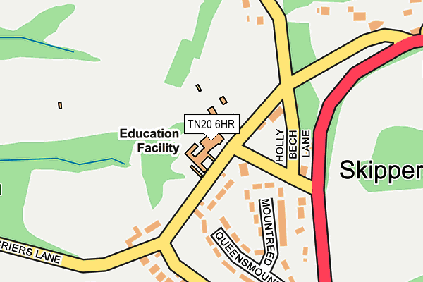 TN20 6HR map - OS OpenMap – Local (Ordnance Survey) TN20 6HR map - OS OpenMap – Local (Ordnance Survey)