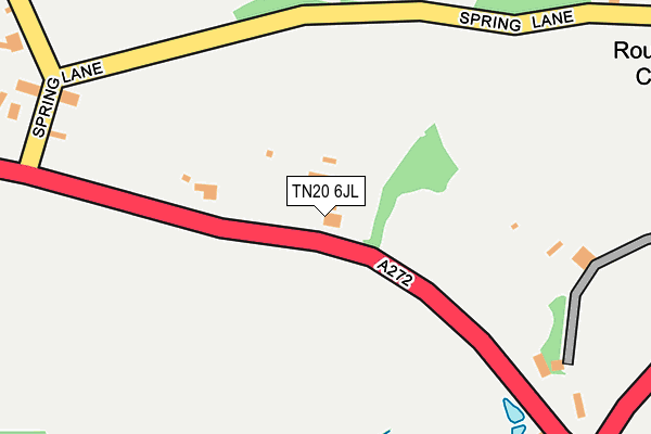 TN20 6JL map - OS OpenMap – Local (Ordnance Survey) TN20 6JL map - OS OpenMap – Local (Ordnance Survey)
