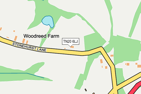 TN20 6LJ map - OS OpenMap – Local (Ordnance Survey) TN20 6LJ map - OS OpenMap – Local (Ordnance Survey)