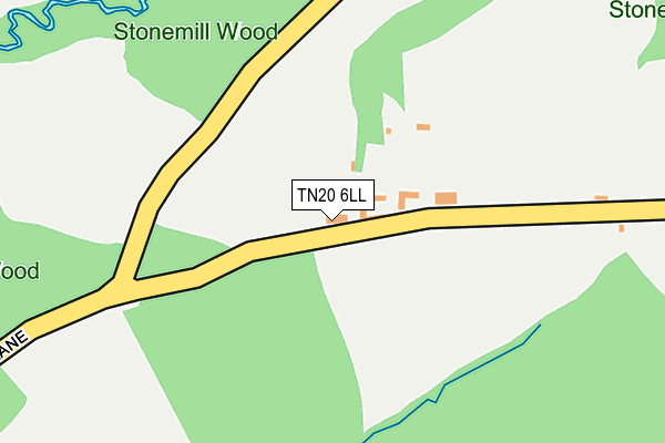 TN20 6LL map - OS OpenMap – Local (Ordnance Survey) TN20 6LL map - OS OpenMap – Local (Ordnance Survey)