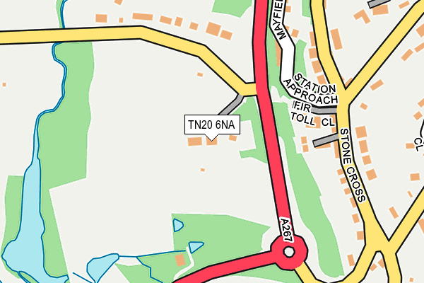 TN20 6NA map - OS OpenMap – Local (Ordnance Survey) TN20 6NA map - OS OpenMap – Local (Ordnance Survey)