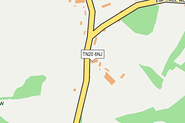TN20 6NJ map - OS OpenMap – Local (Ordnance Survey) TN20 6NJ map - OS OpenMap – Local (Ordnance Survey)