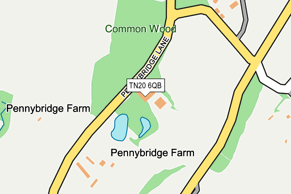 TN20 6QB map - OS OpenMap – Local (Ordnance Survey) TN20 6QB map - OS OpenMap – Local (Ordnance Survey)