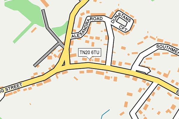 TN20 6TU map - OS OpenMap – Local (Ordnance Survey)