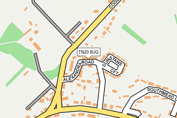 TN20 6UG map - OS OpenMap – Local (Ordnance Survey) TN20 6UG map - OS OpenMap – Local (Ordnance Survey)