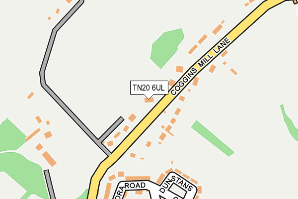 TN20 6UL map - OS OpenMap – Local (Ordnance Survey) TN20 6UL map - OS OpenMap – Local (Ordnance Survey)