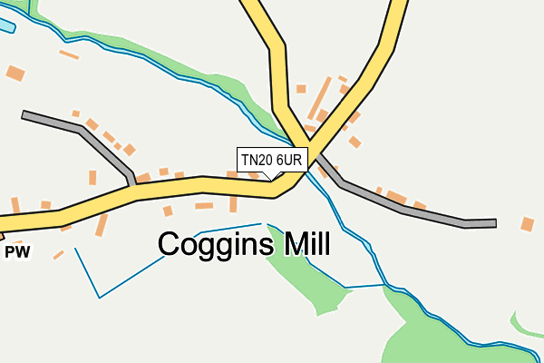 TN20 6UR map - OS OpenMap – Local (Ordnance Survey) TN20 6UR map - OS OpenMap – Local (Ordnance Survey)