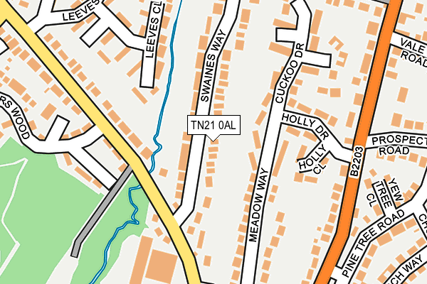 TN21 0AL map - OS OpenMap – Local (Ordnance Survey) TN21 0AL map - OS OpenMap – Local (Ordnance Survey)