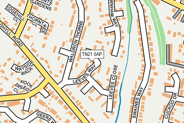 TN21 0AP map - OS OpenMap – Local (Ordnance Survey) TN21 0AP map - OS OpenMap – Local (Ordnance Survey)