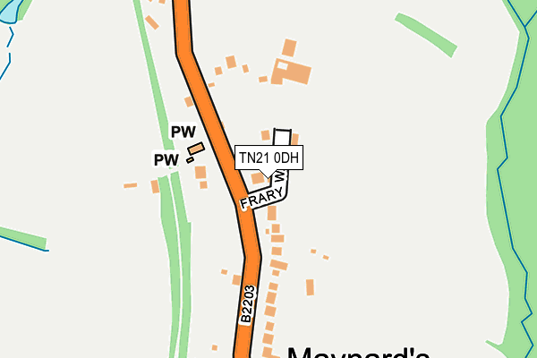TN21 0DH map - OS OpenMap – Local (Ordnance Survey) TN21 0DH map - OS OpenMap – Local (Ordnance Survey)