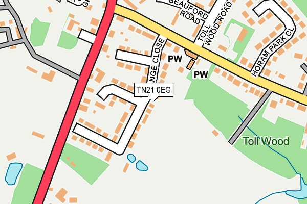 TN21 0EG map - OS OpenMap – Local (Ordnance Survey) TN21 0EG map - OS OpenMap – Local (Ordnance Survey)