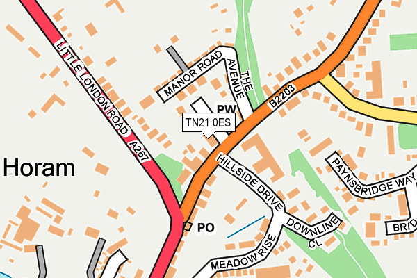TN21 0ES map - OS OpenMap – Local (Ordnance Survey) TN21 0ES map - OS OpenMap – Local (Ordnance Survey)