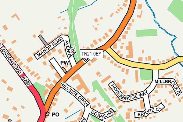 TN21 0EY map - OS OpenMap – Local (Ordnance Survey) TN21 0EY map - OS OpenMap – Local (Ordnance Survey)