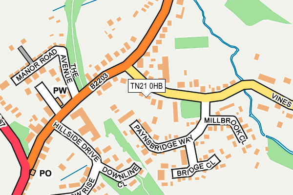TN21 0HB map - OS OpenMap – Local (Ordnance Survey) TN21 0HB map - OS OpenMap – Local (Ordnance Survey)
