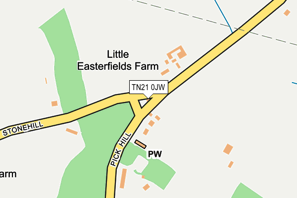 TN21 0JW map - OS OpenMap – Local (Ordnance Survey) TN21 0JW map - OS OpenMap – Local (Ordnance Survey)