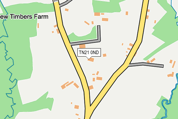 TN21 0ND map - OS OpenMap – Local (Ordnance Survey) TN21 0ND map - OS OpenMap – Local (Ordnance Survey)
