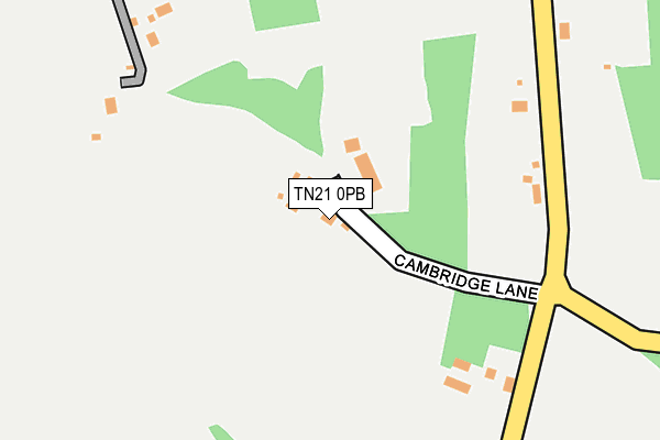 TN21 0PB map - OS OpenMap – Local (Ordnance Survey) TN21 0PB map - OS OpenMap – Local (Ordnance Survey)