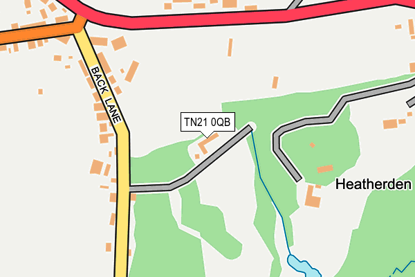 TN21 0QB map - OS OpenMap – Local (Ordnance Survey) TN21 0QB map - OS OpenMap – Local (Ordnance Survey)