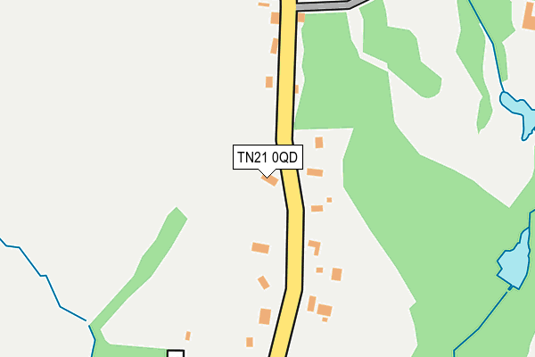 TN21 0QD map - OS OpenMap – Local (Ordnance Survey) TN21 0QD map - OS OpenMap – Local (Ordnance Survey)