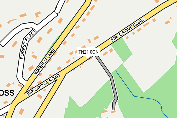 TN21 0QN map - OS OpenMap – Local (Ordnance Survey) TN21 0QN map - OS OpenMap – Local (Ordnance Survey)