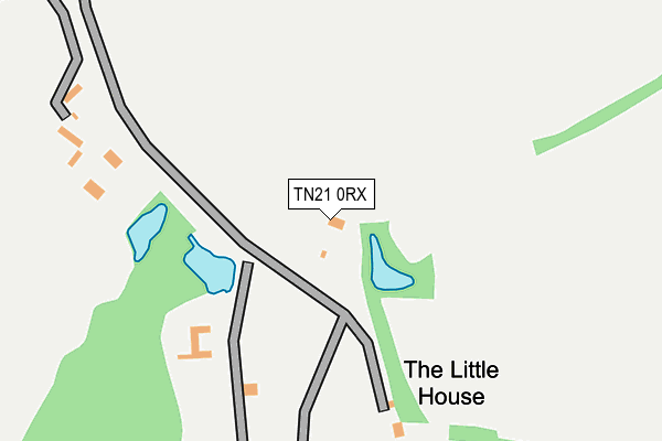 TN21 0RX map - OS OpenMap – Local (Ordnance Survey)