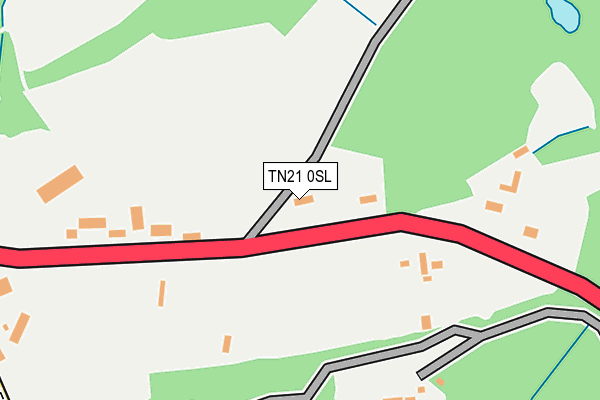 TN21 0SL map - OS OpenMap – Local (Ordnance Survey) TN21 0SL map - OS OpenMap – Local (Ordnance Survey)