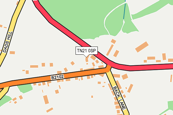 TN21 0SP map - OS OpenMap – Local (Ordnance Survey) TN21 0SP map - OS OpenMap – Local (Ordnance Survey)