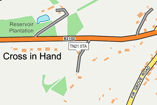 TN21 0TA map - OS OpenMap – Local (Ordnance Survey) TN21 0TA map - OS OpenMap – Local (Ordnance Survey)