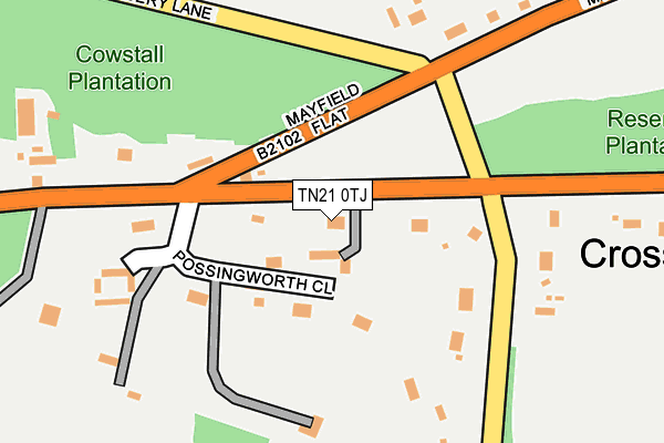 TN21 0TJ map - OS OpenMap – Local (Ordnance Survey) TN21 0TJ map - OS OpenMap – Local (Ordnance Survey)