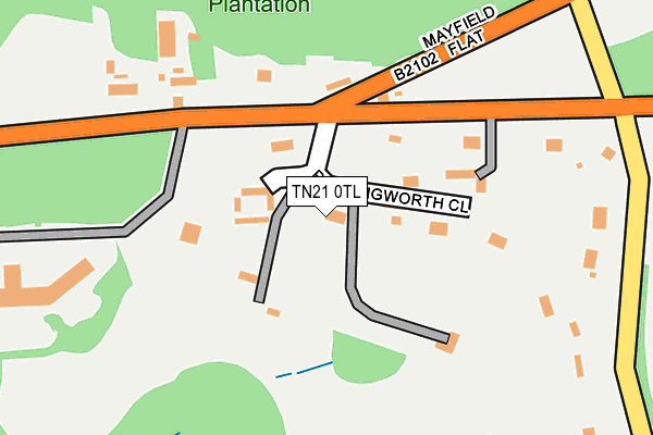 TN21 0TL map - OS OpenMap – Local (Ordnance Survey) TN21 0TL map - OS OpenMap – Local (Ordnance Survey)
