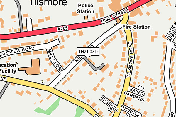TN21 0XD map - OS OpenMap – Local (Ordnance Survey) TN21 0XD map - OS OpenMap – Local (Ordnance Survey)