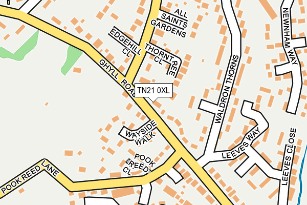 TN21 0XL map - OS OpenMap – Local (Ordnance Survey) TN21 0XL map - OS OpenMap – Local (Ordnance Survey)