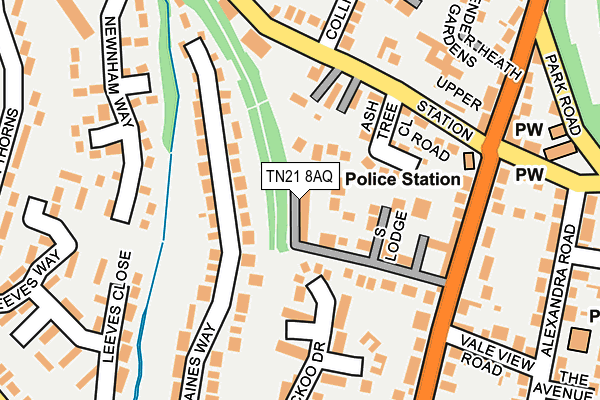 TN21 8AQ map - OS OpenMap – Local (Ordnance Survey) TN21 8AQ map - OS OpenMap – Local (Ordnance Survey)