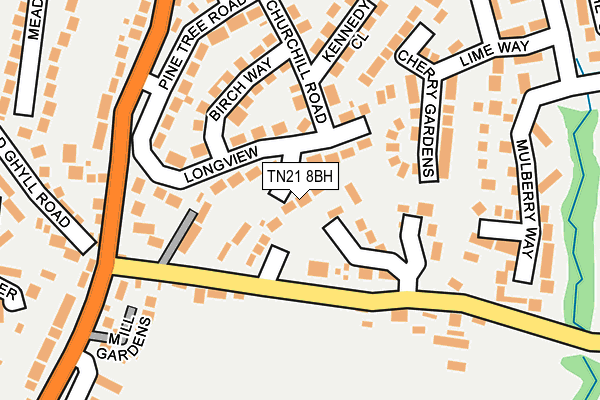 TN21 8BH map - OS OpenMap – Local (Ordnance Survey) TN21 8BH map - OS OpenMap – Local (Ordnance Survey)