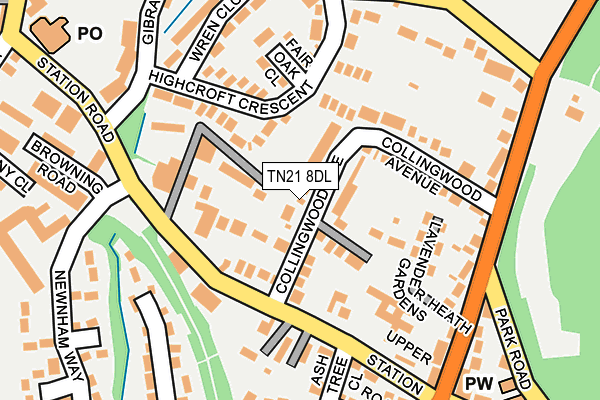TN21 8DL map - OS OpenMap – Local (Ordnance Survey) TN21 8DL map - OS OpenMap – Local (Ordnance Survey)